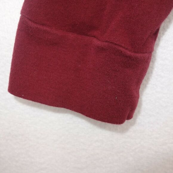 Hollister Cropped Sun Long Sleeve Tee Shirt Marron Red Juniors Women's Small - Picture 6 of 8